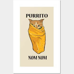 Purrito Burrito Posters and Art